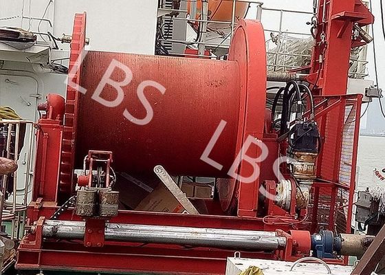 Single Drum Mooring Lifting Winch Reel Hydraulic Driven Type