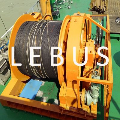 LBS Grooved Drum Windlass Winch With Depth Indicator