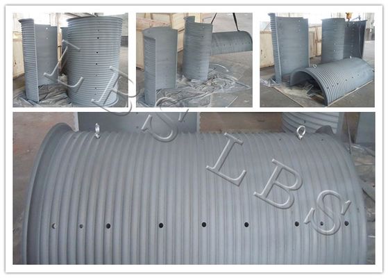 Split LBS Grooved Drum Wire Rope Drum In Differenct Working Condition