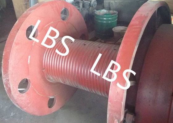 3000m Rope Capacity Wire Rope Winch Drum With Helix Groove