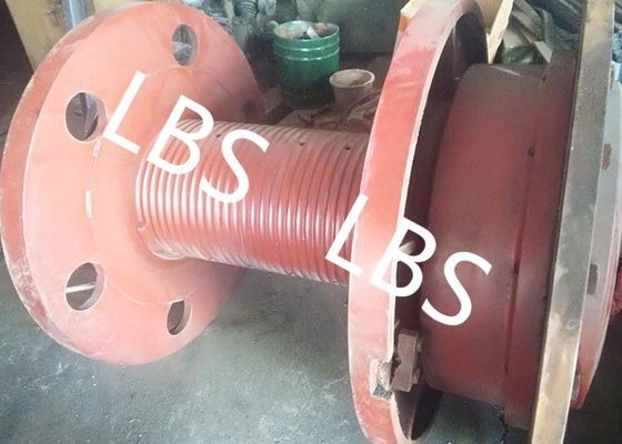 3000m Rope Capacity Wire Rope Winch Drum With Helix Groove
