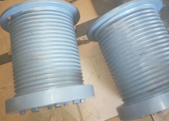Thickened Seamless Steel Tube Grooved Winch Drum 22mm Diameter Cable