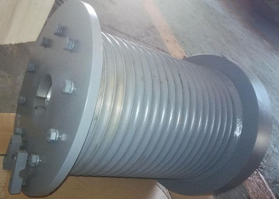 Thickened Seamless Steel Tube Grooved Winch Drum 22mm Diameter Cable