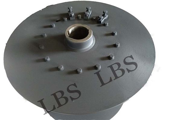 Tower Crane Winch Grooved Drum With Brake Belt Customized