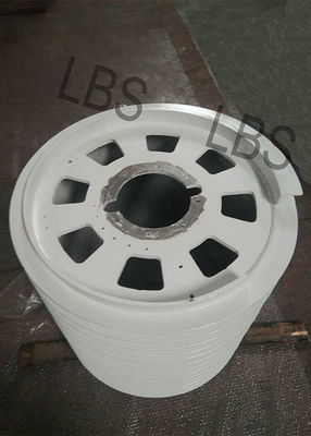 Silver Wire Rope Drum Spray Zinc Primer Finished Lifting And Crane
