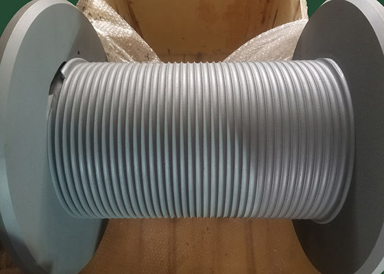 Tower Crane Winch Grooved Drum With Brake Belt Customized