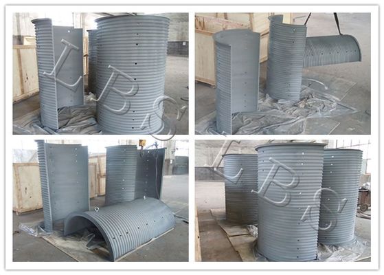 異なる作業条件でスプリットLBS溝ドラムワイヤロープドラム