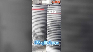 ウインチドラム用途向けの精密 LBS 溝付き分割スリーブ